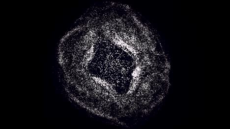 esfera de partículas abstractas