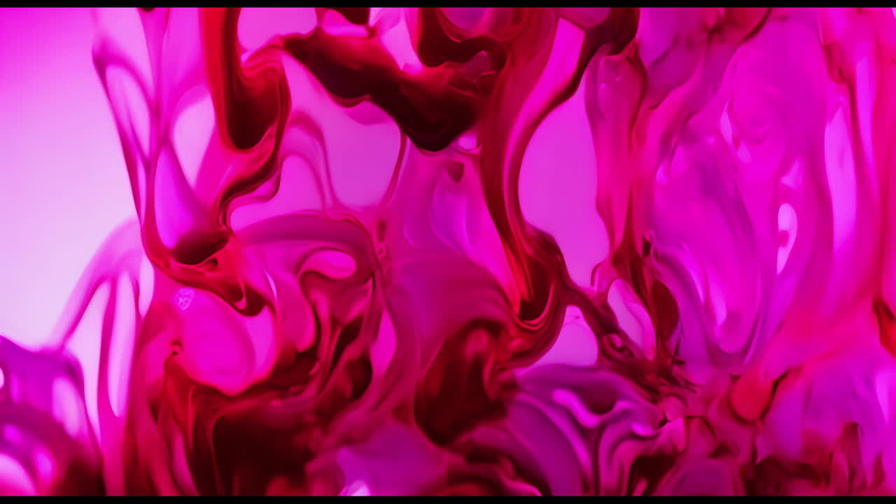 Abstract Pink and Red Fluid Swirls
