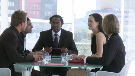 business meeting in an office