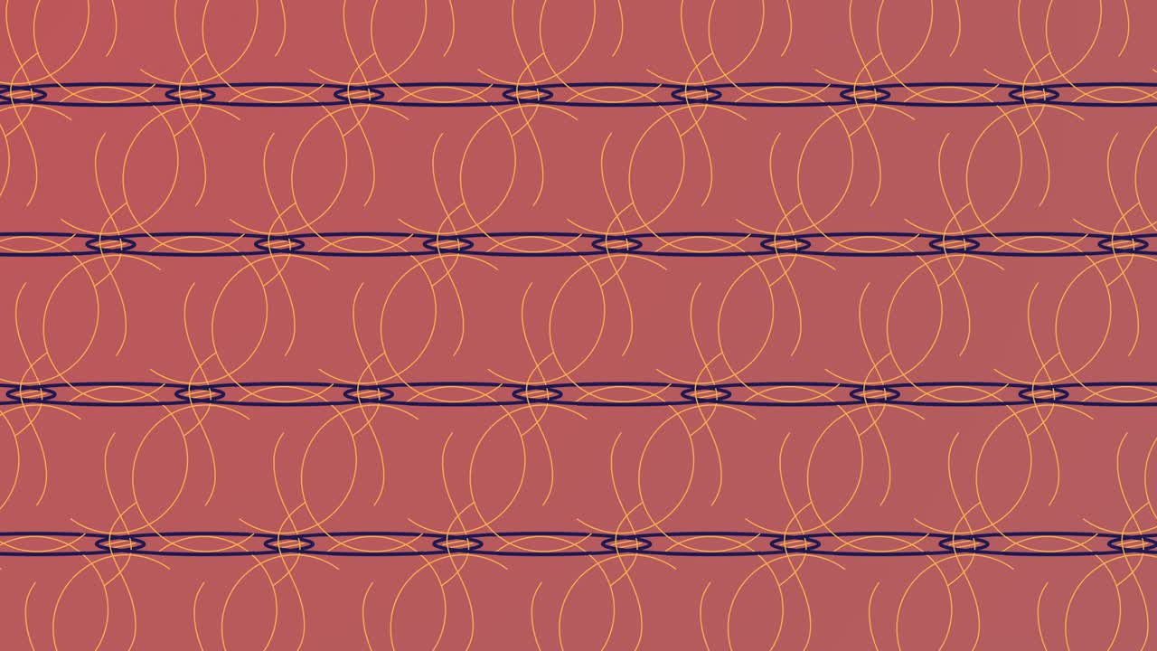 Geometric pattern 4k motion animation where lines and shapes intersect with each other to form new patterns on dark pink coral with copy space. Use background for logo. Simple motion animation concept