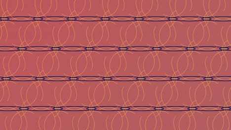 geometric pattern 4k motion animation where lines and shapes intersect with each other to form new patterns on dark pink coral with copy space. use background for logo. simple motion animation concept
