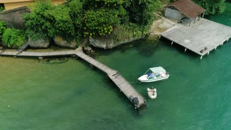 Rotational-view-of-the-drone-over-the-coastal-beach-hotel