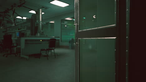 el viejo laboratorio de investigación vacío.