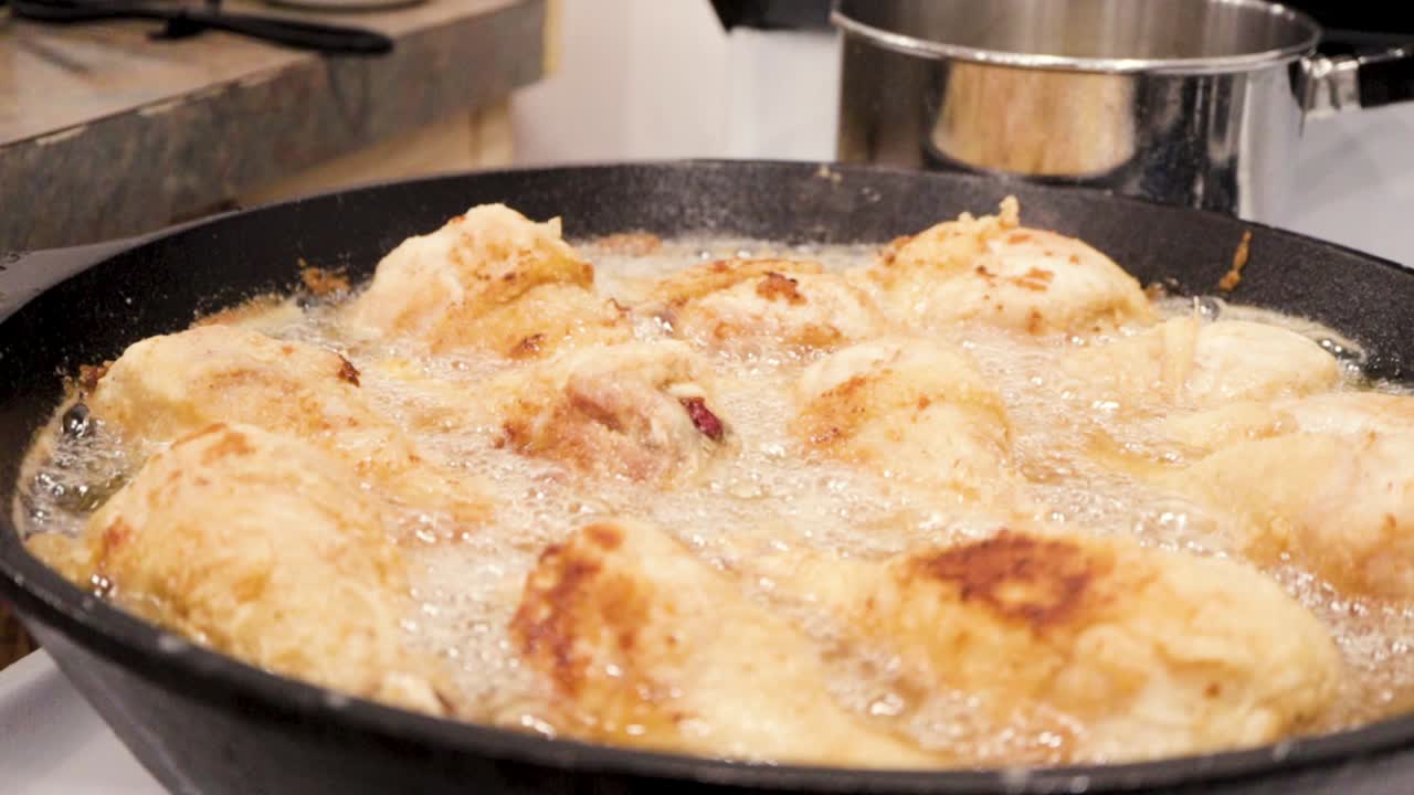 Frying Chicken Drumsticks for Dinner