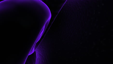 ondas de audio de fantasía púrpura en el gradiente negro