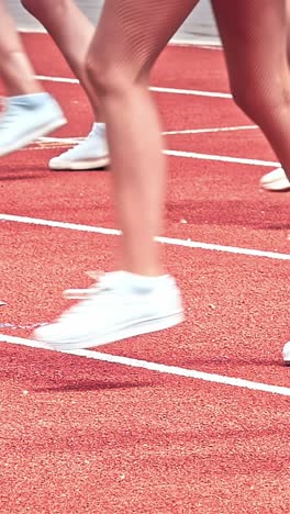 young cheerleader group