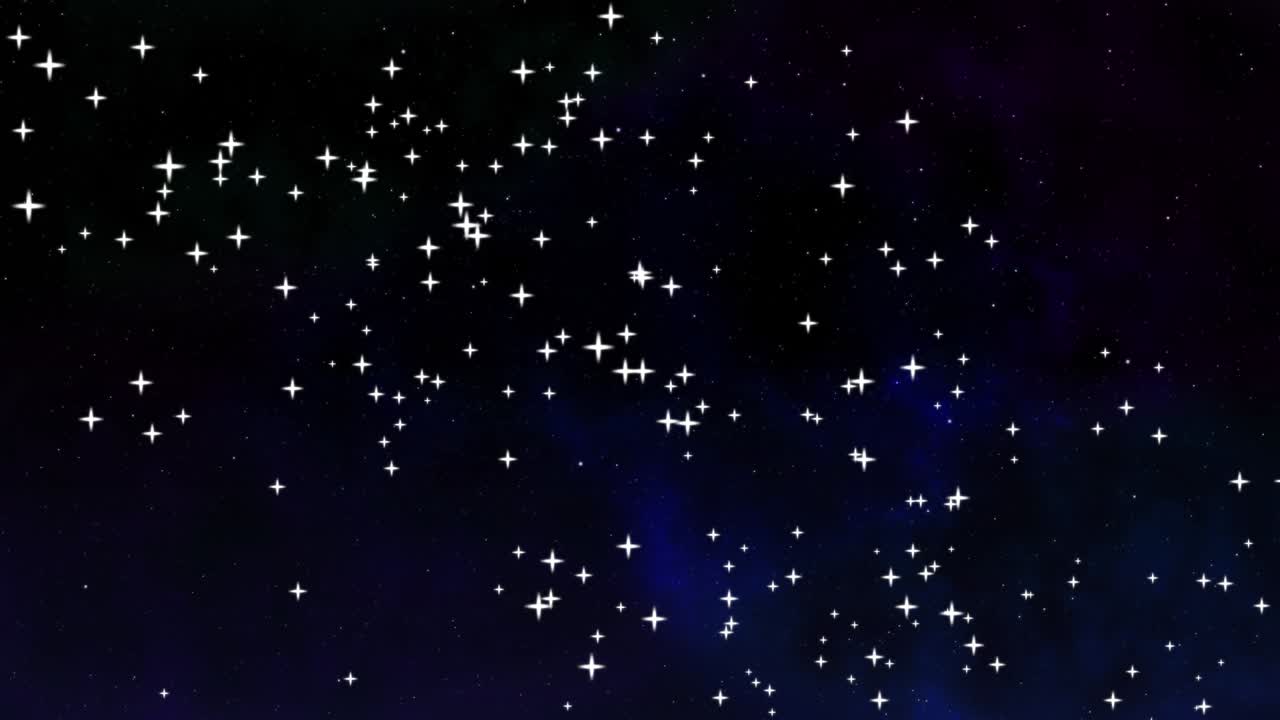 animación de partículas de meteoritos del universo gráficos de movimiento