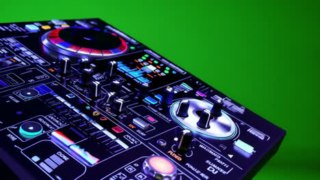 dj mixer close-up