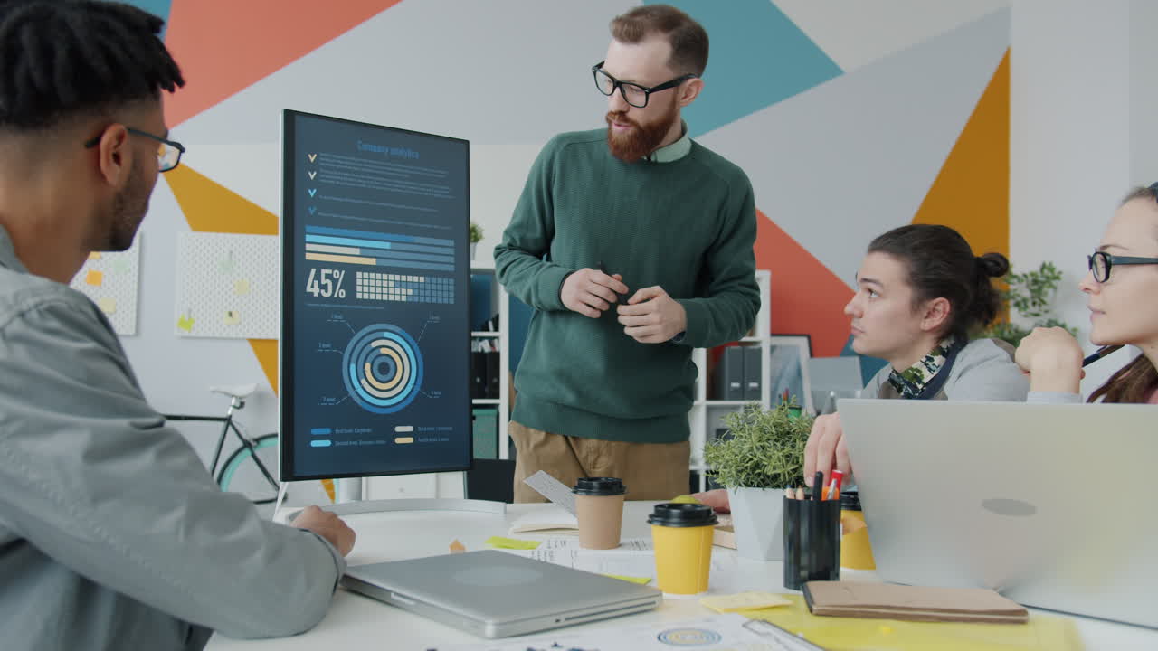 reunión de negocios y presentación