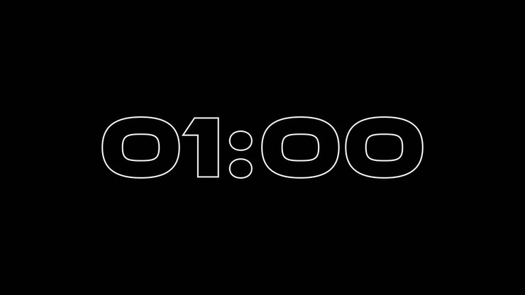One Minute Countdown On Ethnocentric 2 Typography In Black And White