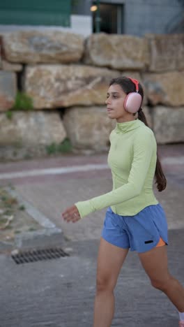 woman exercising outdoors