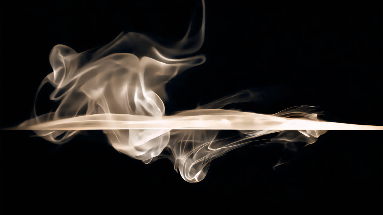 Abstract smoke art photography animated overlay, transparent 4K video, alpha channel, ProRes 4444