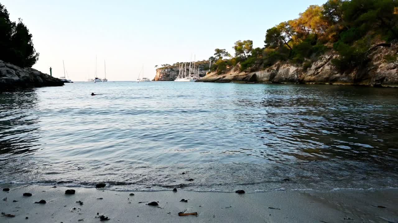 Dieser Strand heißt Platja del Rei und befindet sich in Calvià, Mallorca, Spanien