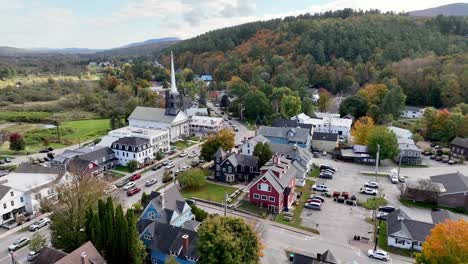 stowe vermont church renovation and construction aerial
