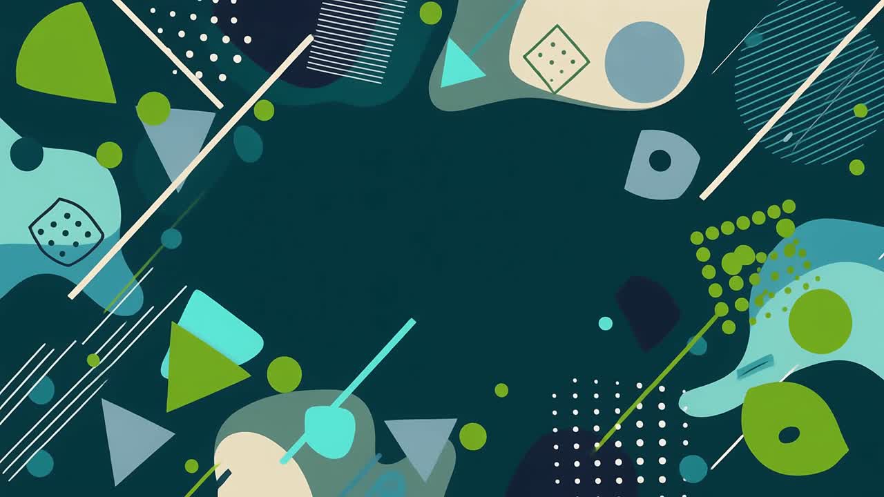 Dynamic Abstract Animation with Moving Geometric Shapes