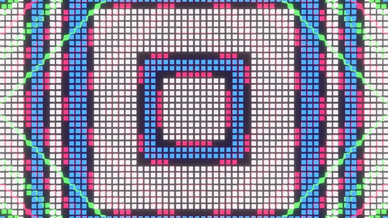 animación de bucle de vj del mosaico de píxeles ver14