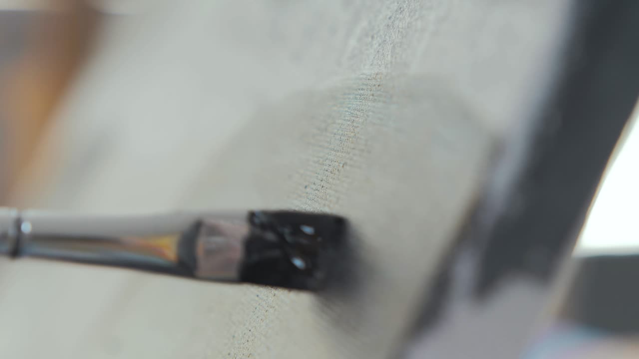 붓놀림 그림 미술 캔버스 슬로우 모션