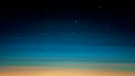 night shining starry sky, sunset. blue sky background with glittering stars, cosmos. animated space background. seamless loop