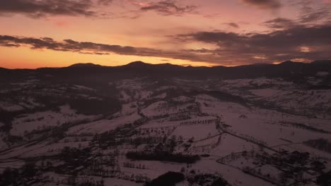 breathtaking landscape above the mountains