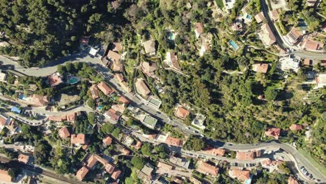 Top-view-of-the-road-in-the-mountain