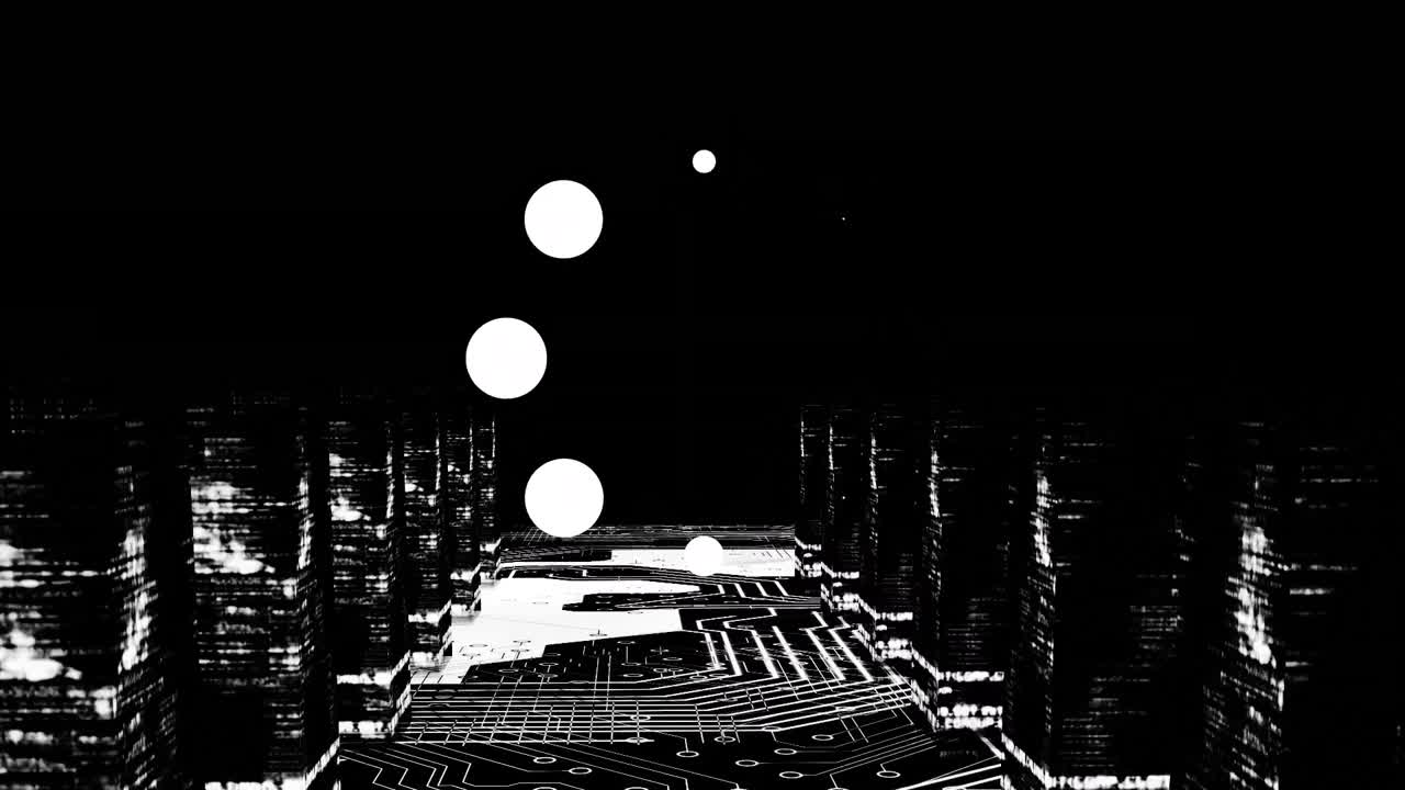 Animation of data loading ring over data processing