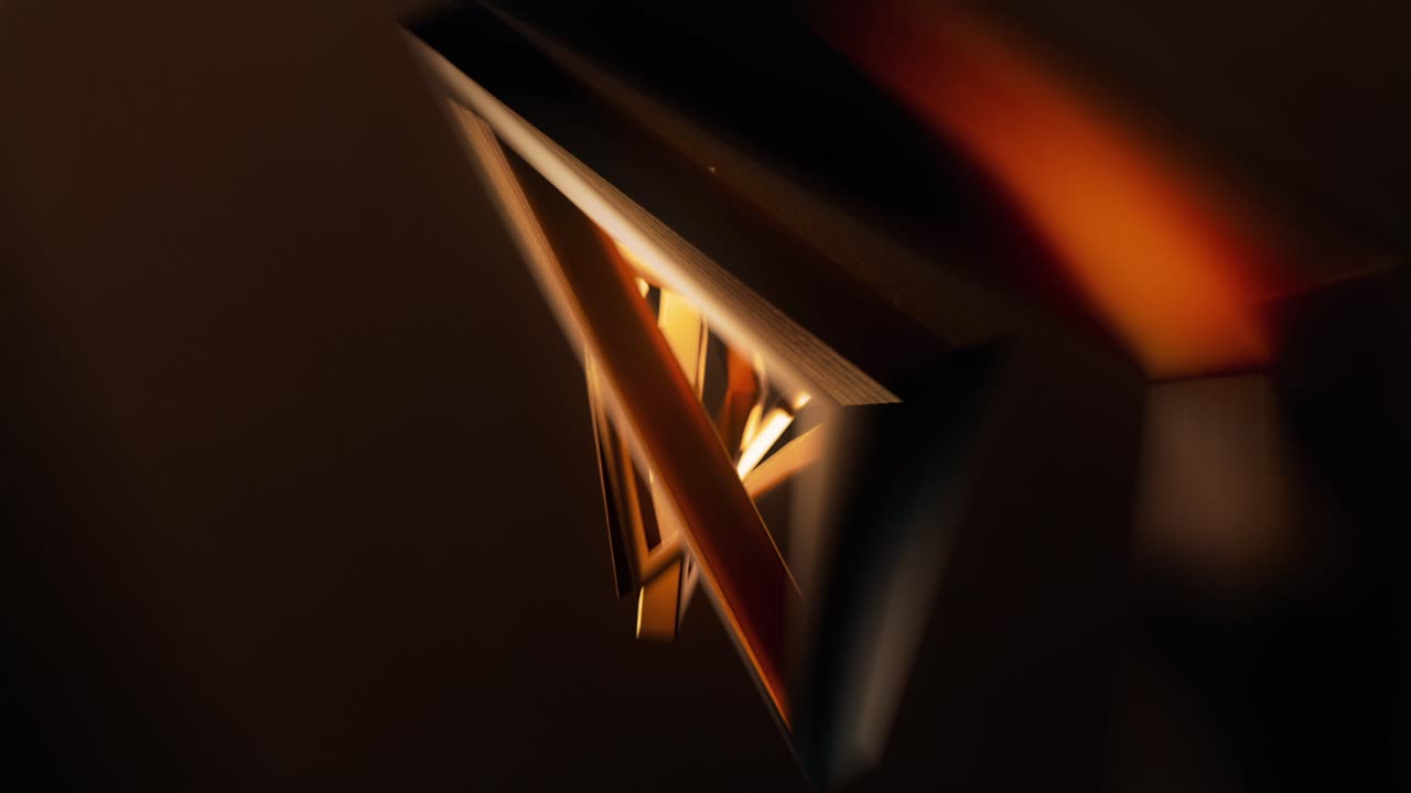 triángulo dorado de lujo moderno cuenta atrás de 10 segundos reloj temporizador 4k elegante geometría 3d formas limpias minimalistas oro brillante hermoso elegante abridor brillante reflejo premios fondo de animación