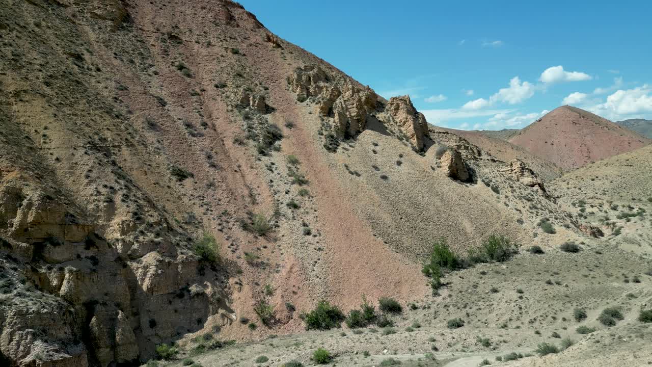 vídeo de drones de alta definición de 4k del hermoso valle de araks, armenia