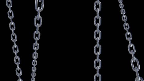 metal chain link connection loop animation