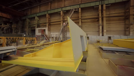 industrial facility metal parts assembly and painting