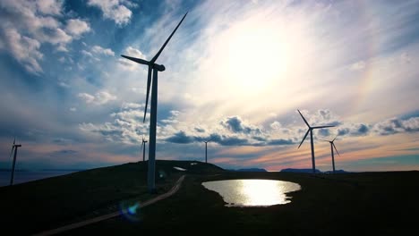 moinhos de vento para produção de energia elétrica havoygavelen windmill park noruega