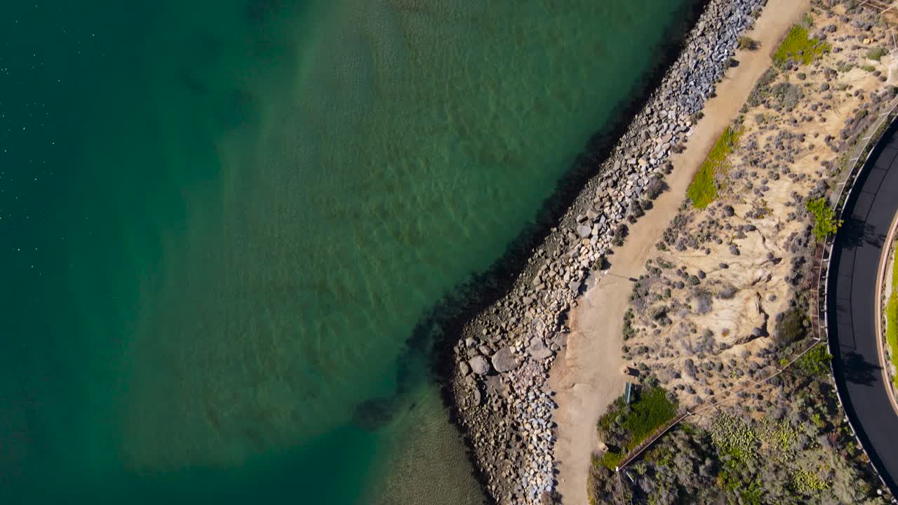 vista aérea de la costa de la laguna de carlsbad