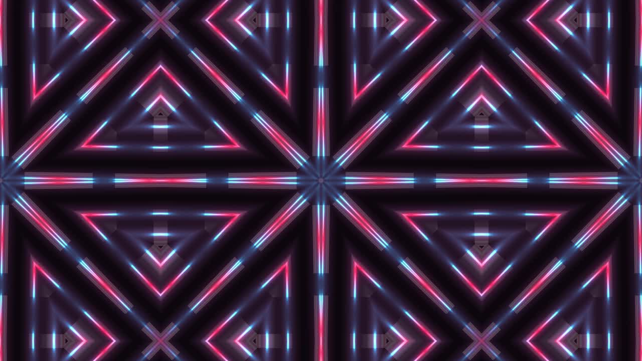 Modello geometrico astratto al neon
