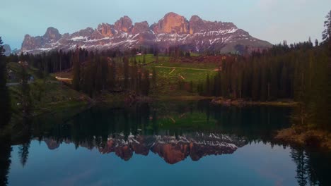 View-of-the-ultimate-beauty-of-nature-at-its-best,-Witness-the-grandeur-of-lofty-mountains,-sky,-greenery,-and-a-captivating-crystal-clear-lake-epitomizes-the-picturesque-charm-of-Mother-Nature