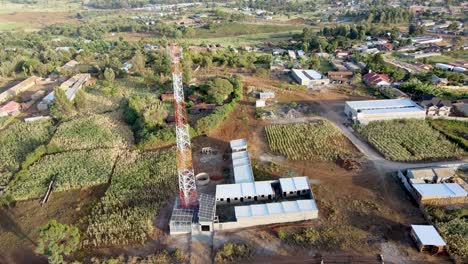 Luftbild-Von-Nairobi,-Kenia,-Skyline-Der-Stadt,-Ländliches-Dorf-Loitokitok