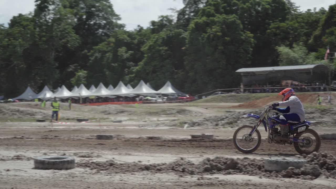 Motocross Rider on Dirt Bike
