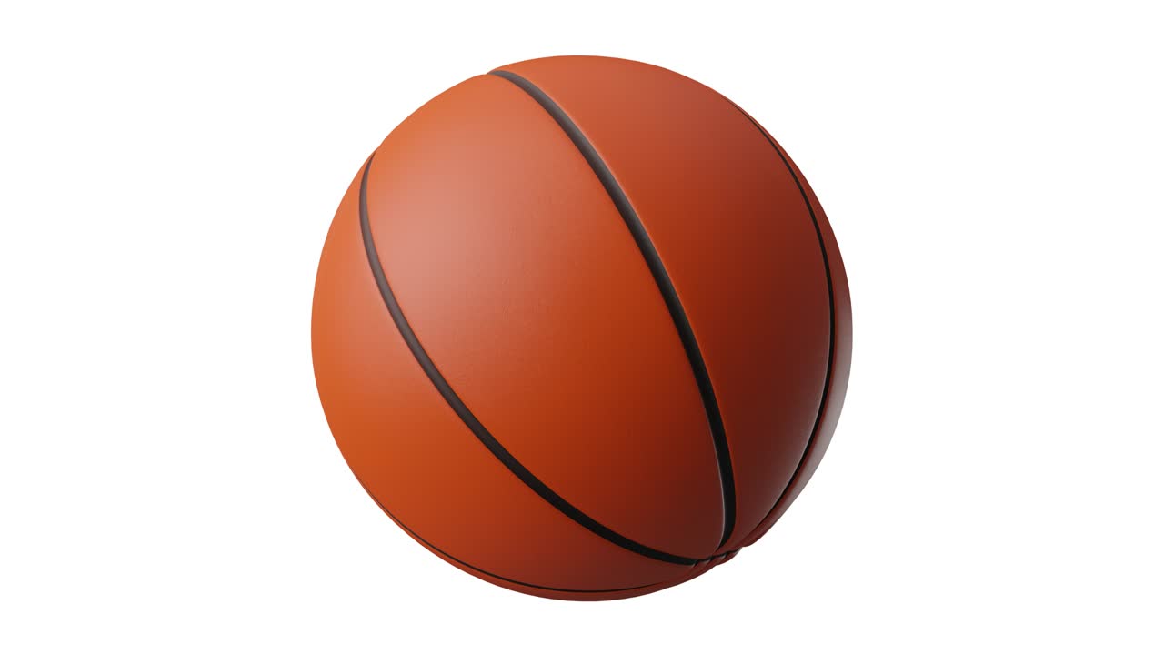 Basketball ball on white background.