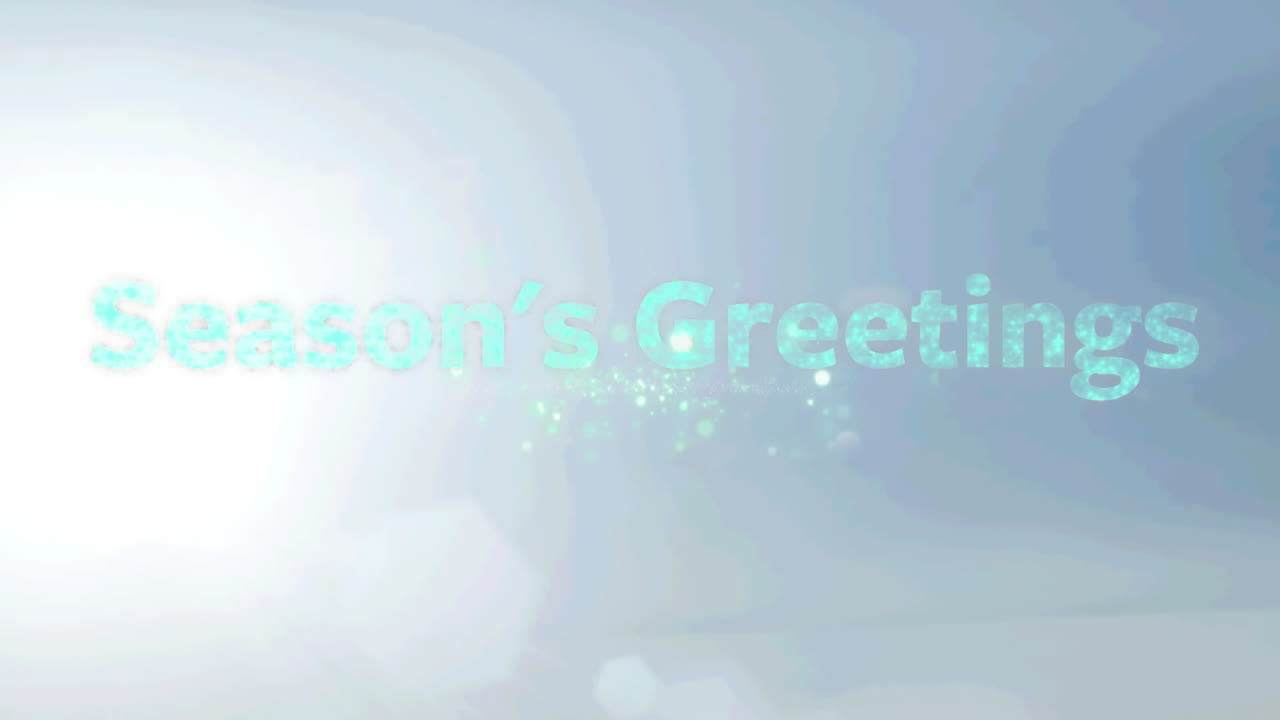 초록색의 계절은 파란색 바탕에 폭발하는 불꽃놀이에 대한 인사 텍스트입니다.