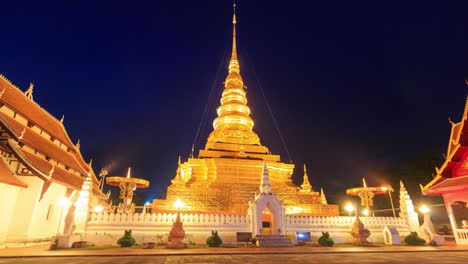 wat phra that chae haeng temple landmark place of nan province, thailand hyper time lapse loop