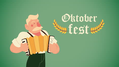 oktoberfest celebration with musician