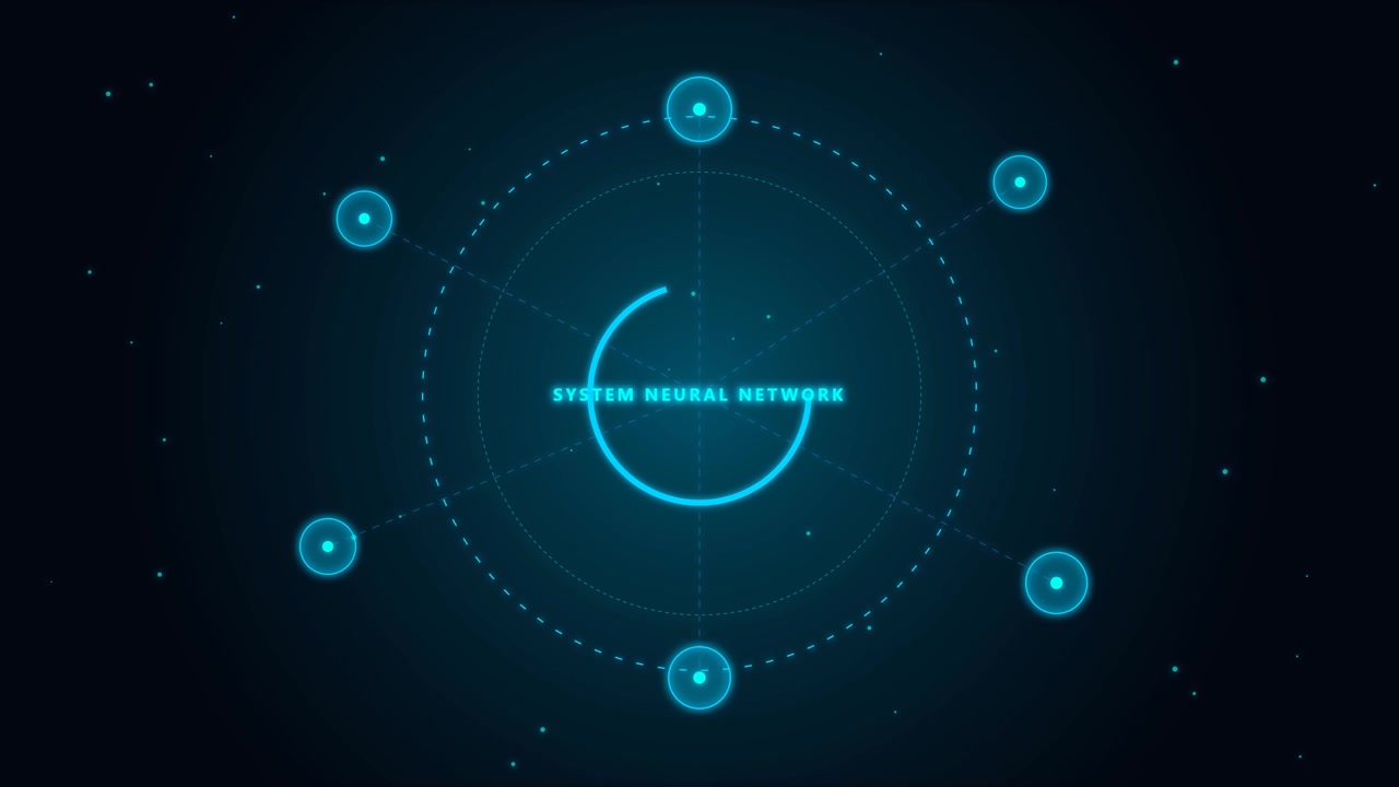 Digital Neural Network Interface with Rotating Circular HUD