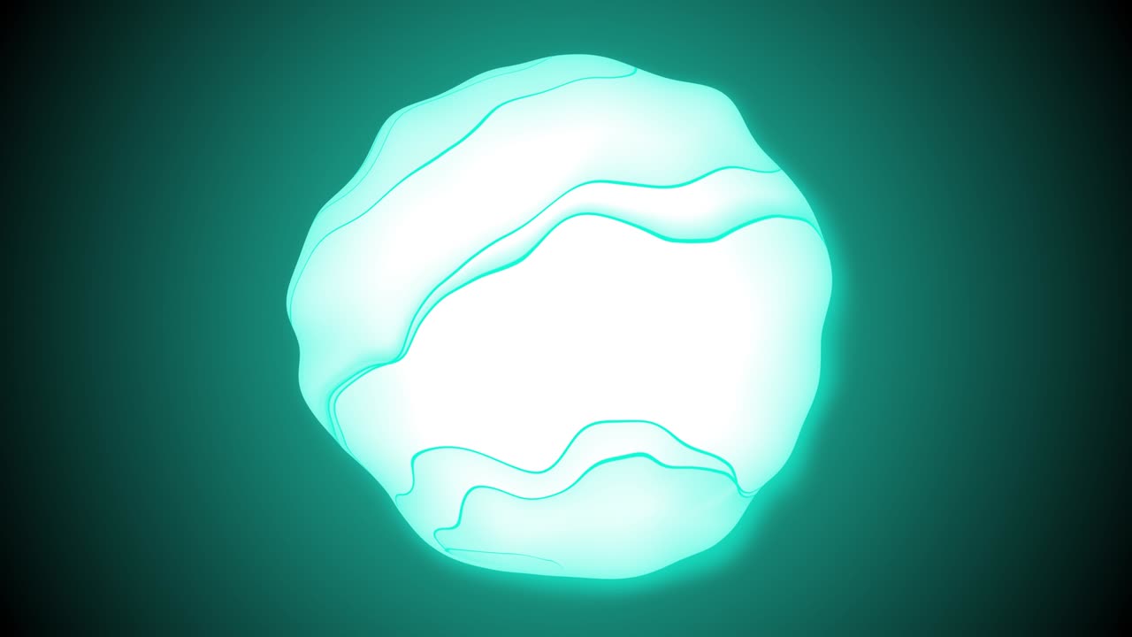 추상적인 줄무 구가 회전하는 애니메이션.