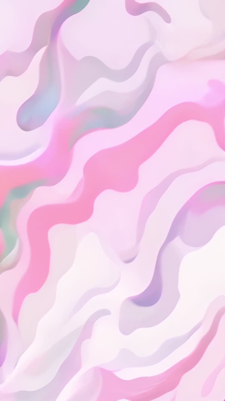 Vertical video: Starting pastel ribbons undulating and shifting across frame toward lower right