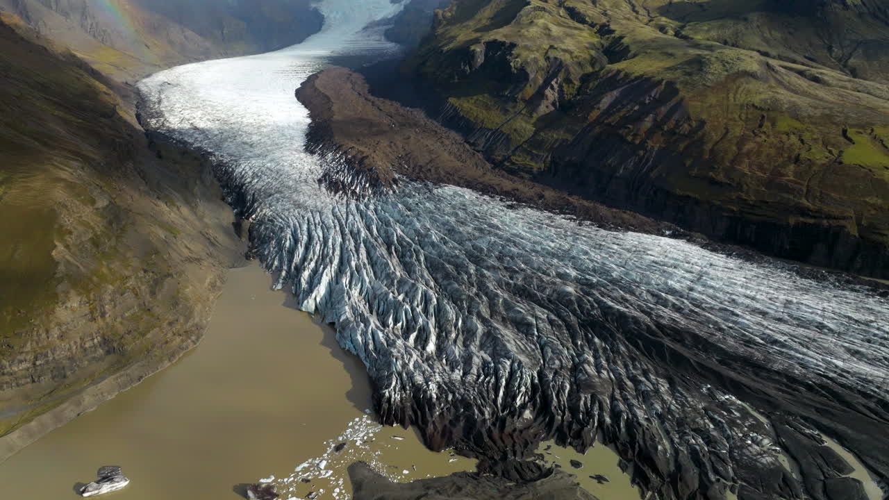 Huge Ice Tongues Of Sv&iacute;nafellsj&ouml;kull In Vatnajokull National Park, Southern Iceland