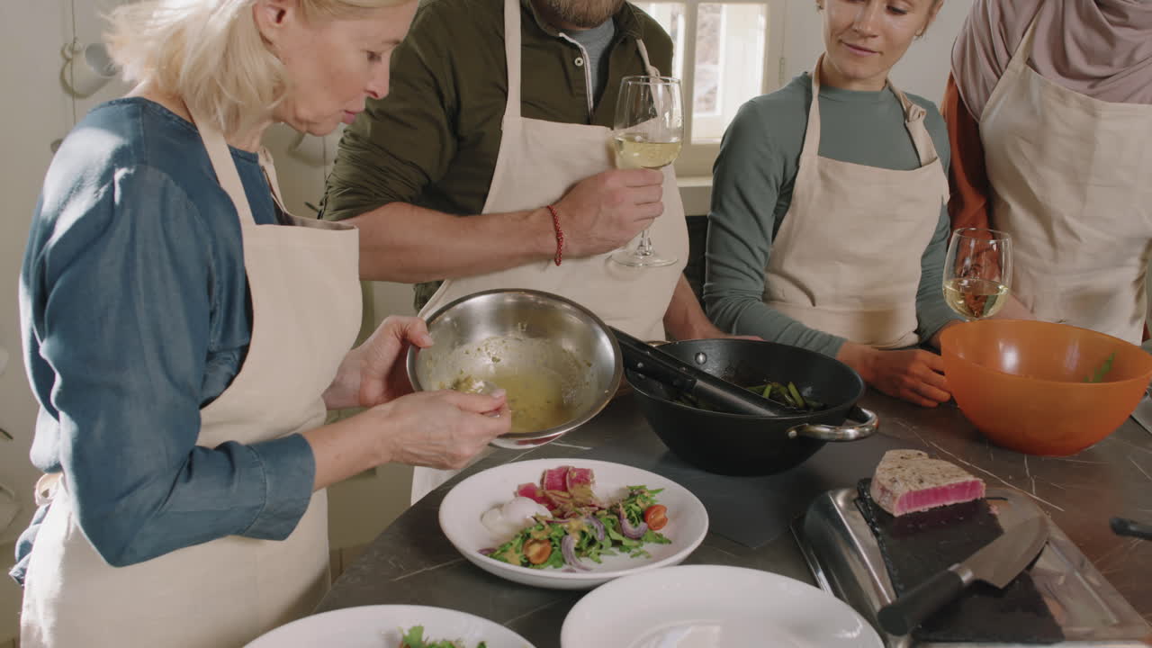 Culinary Class Prepares Gourmet Salad