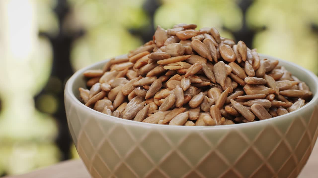 Roasted Sunflower Seeds in a Bowl
