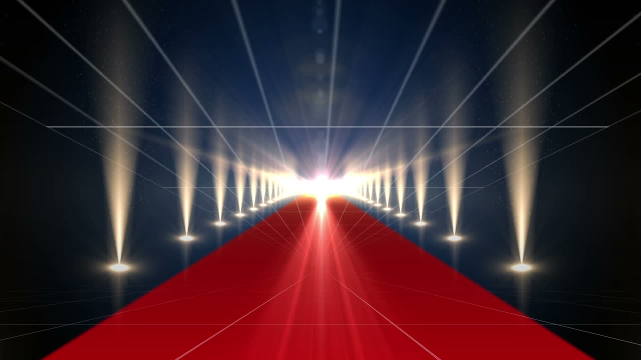 ⁇ 은 카 ⁇  위에 반 ⁇ 이는 불빛과 그리드의 애니메이션