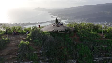 60fps aerial reveal of koko head and hawaii kai oahu hawaii showing neighborhoods all the way to diamond head epic scenery in paradise midday lots of sun