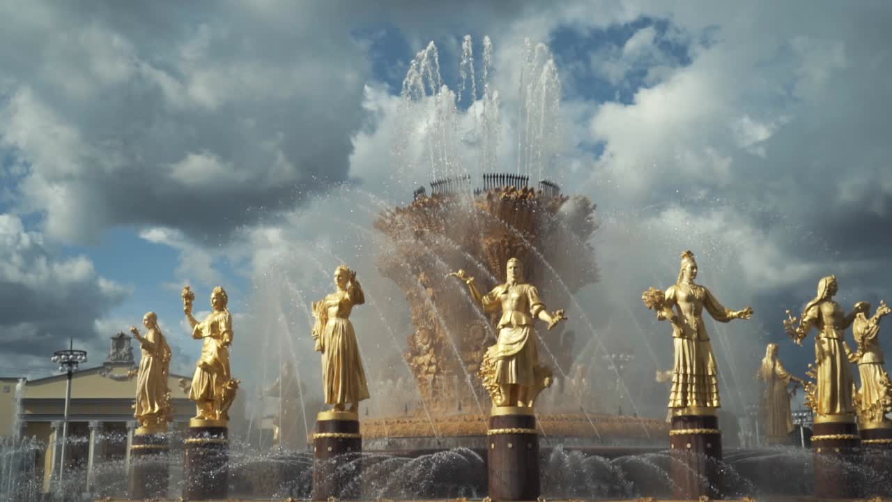 la fuente dorada en moscow