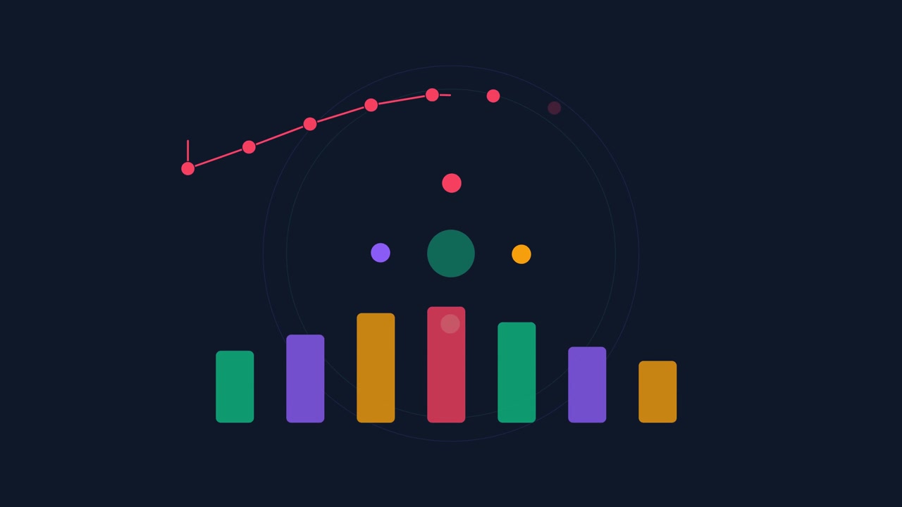 Visualizzazione dati con grafico a barre animato e grafico a linee