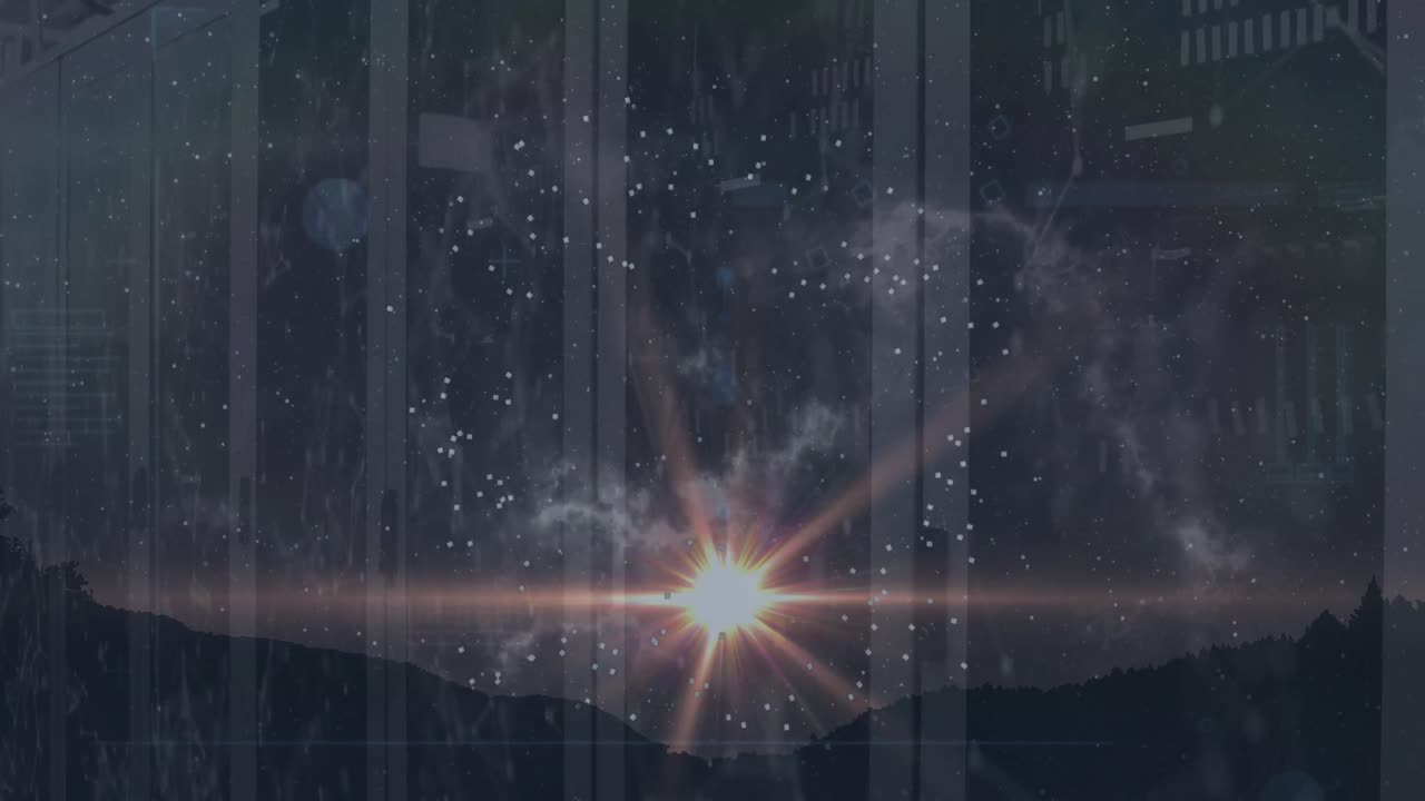 서버  ⁇  위에서 움직이는 모양의 애니메이션